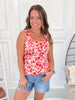 Luxe Crewneck Tank - Floral Abstract - Final Sale