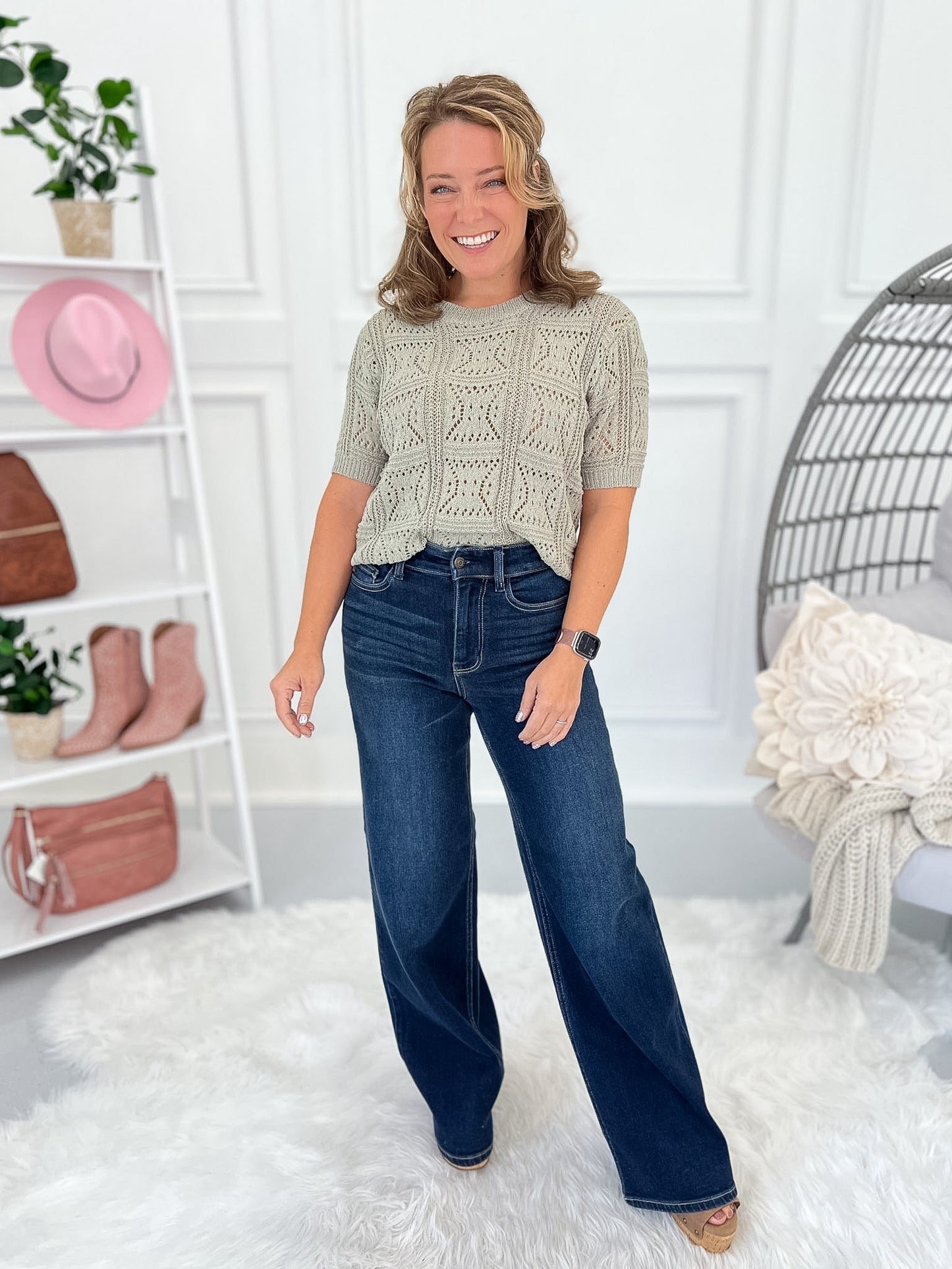 High Society - Judy Blue Luxe Retro Wide Leg Jean