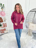 Kacey Ribbed Hoodie - Mulberry