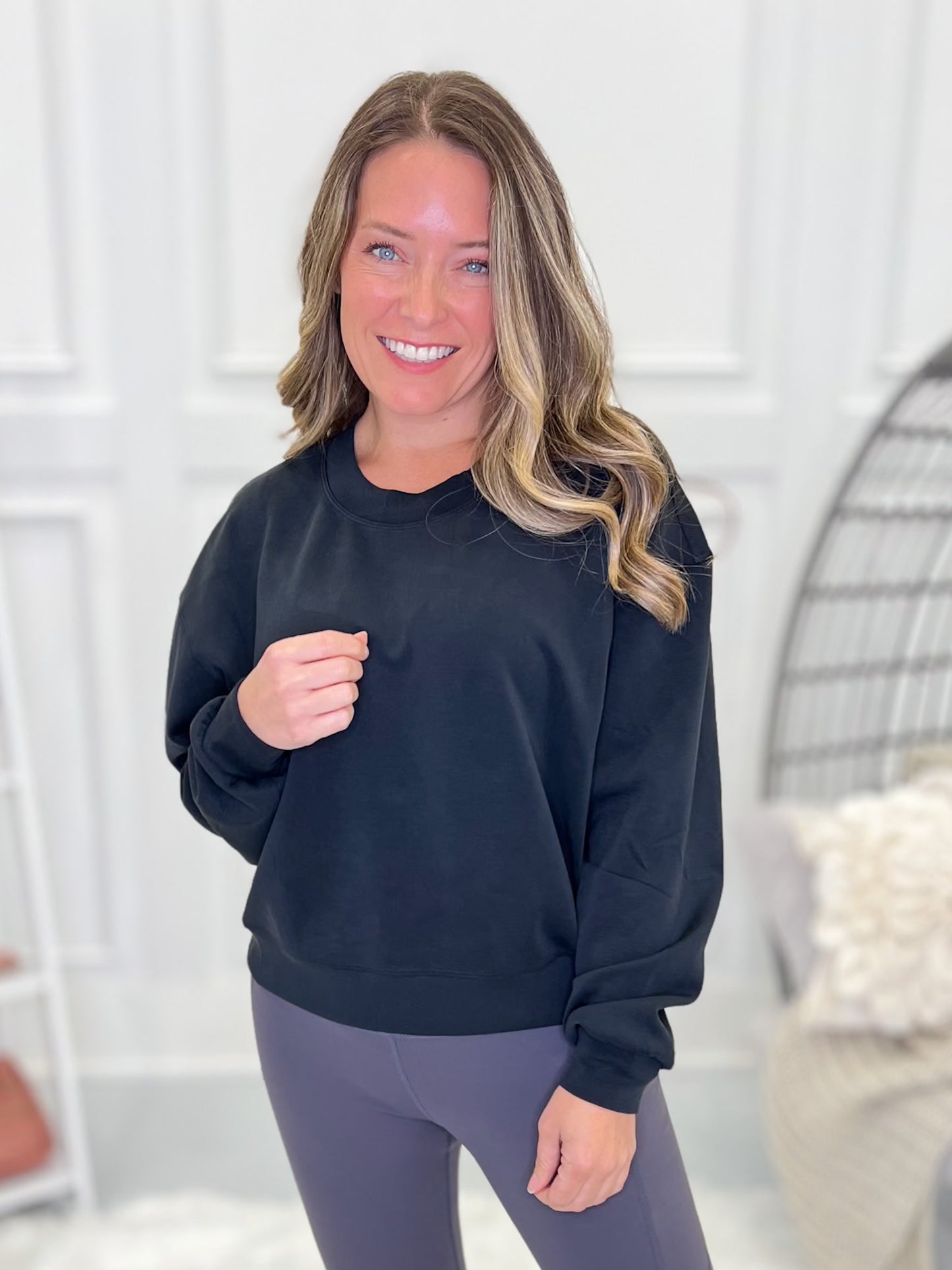 Super Soft Scuba Cropped Sweatshirt