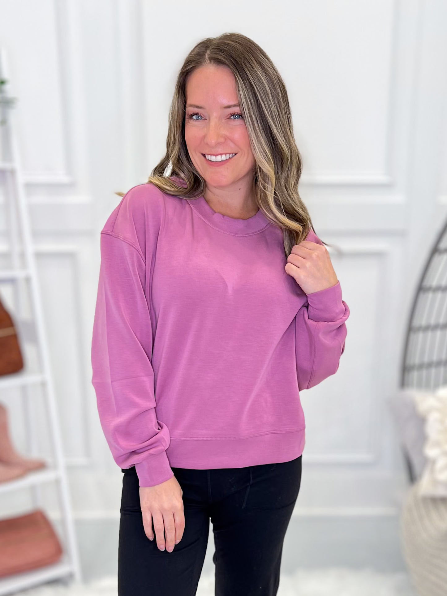 Super Soft Scuba Cropped Sweatshirt