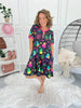 Crazy Soft Pajama Dress - Spooky Nights