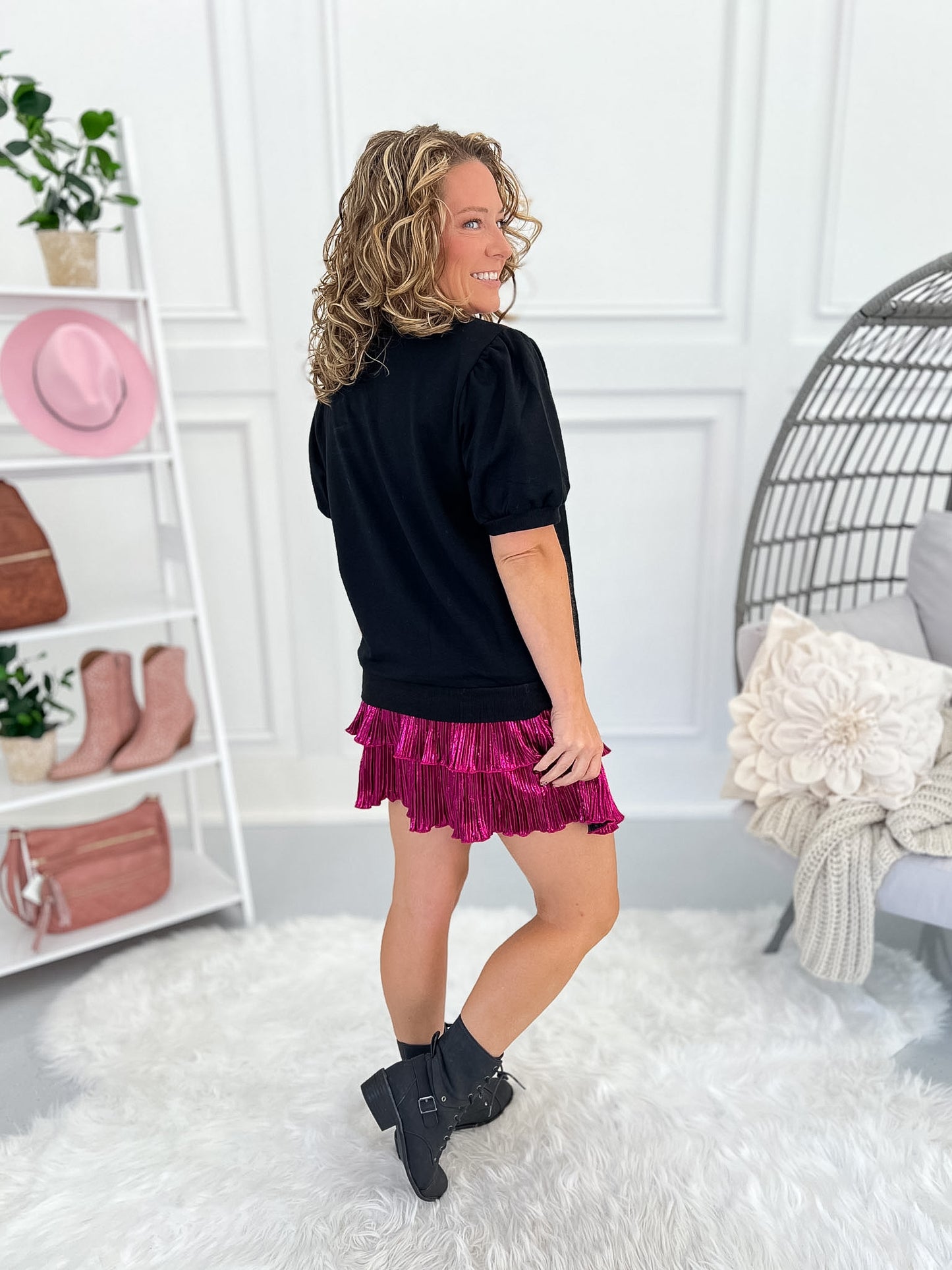 Wicked Webs Sequin Top