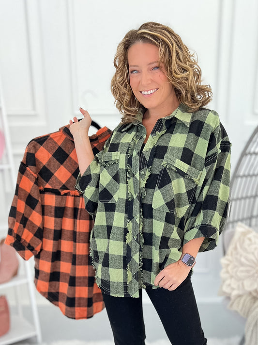 Fall Is Calling Button Up Top