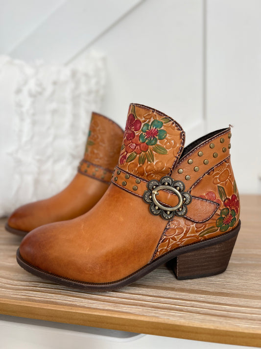 L'ARTISTE Dainty Lady Boot - Camel Multi