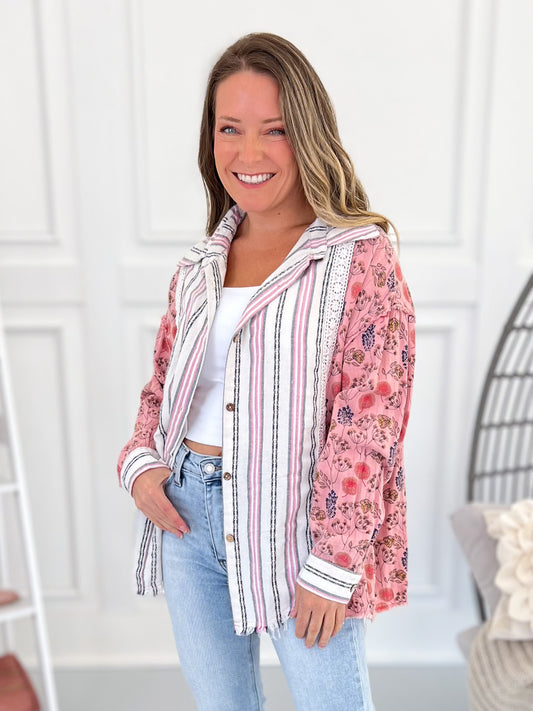 Pick Me Button Up Top