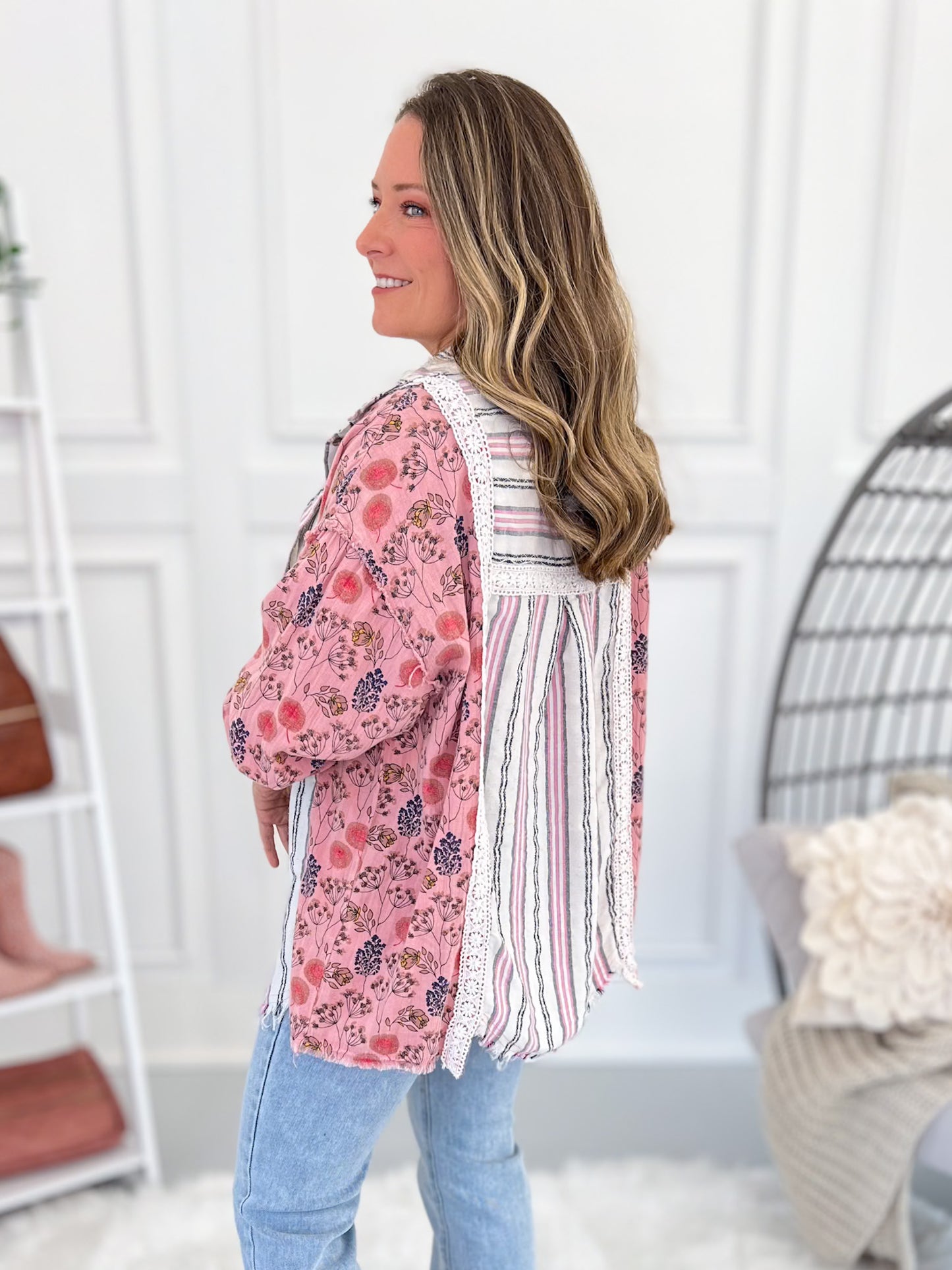 Pick Me Button Up Top