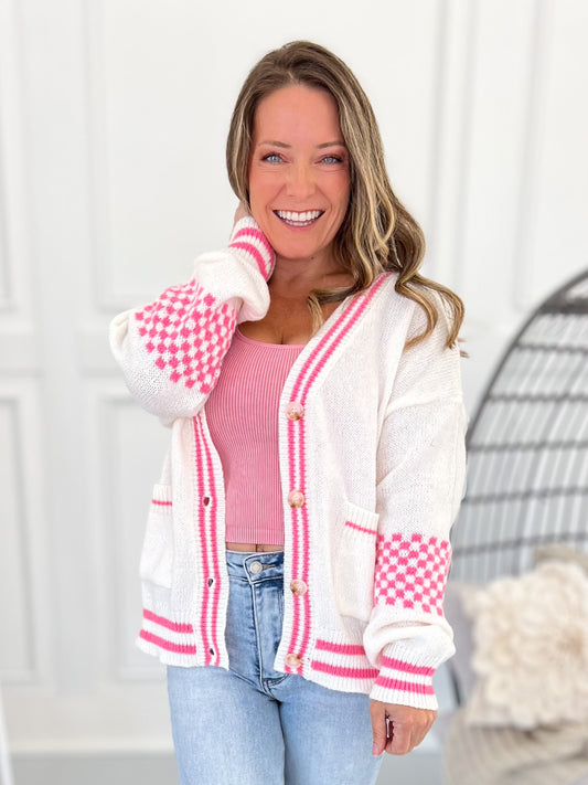 Can It Be Cardigan - Pink - Final Sale