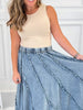 Easy Goes It Denim Skirt