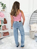 Crazy In Love - Judy Blue Release Hem Wide Leg Jean - Final Sale