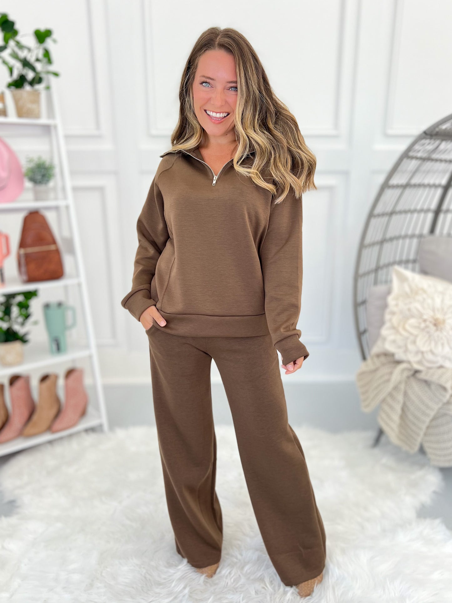 Guess Who's Back - Quarter Zip Top- Final Sale