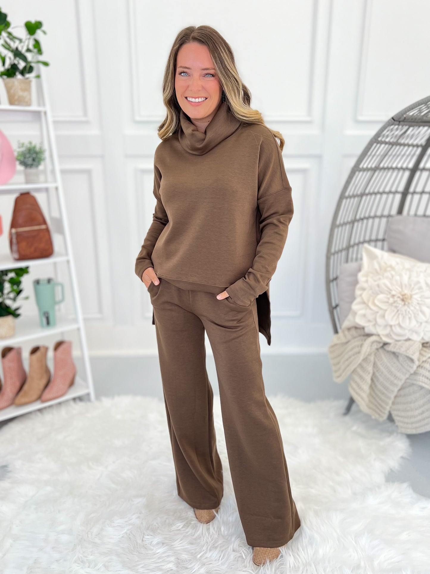 Whole New Tune Turtle Neck Top- Final Sale