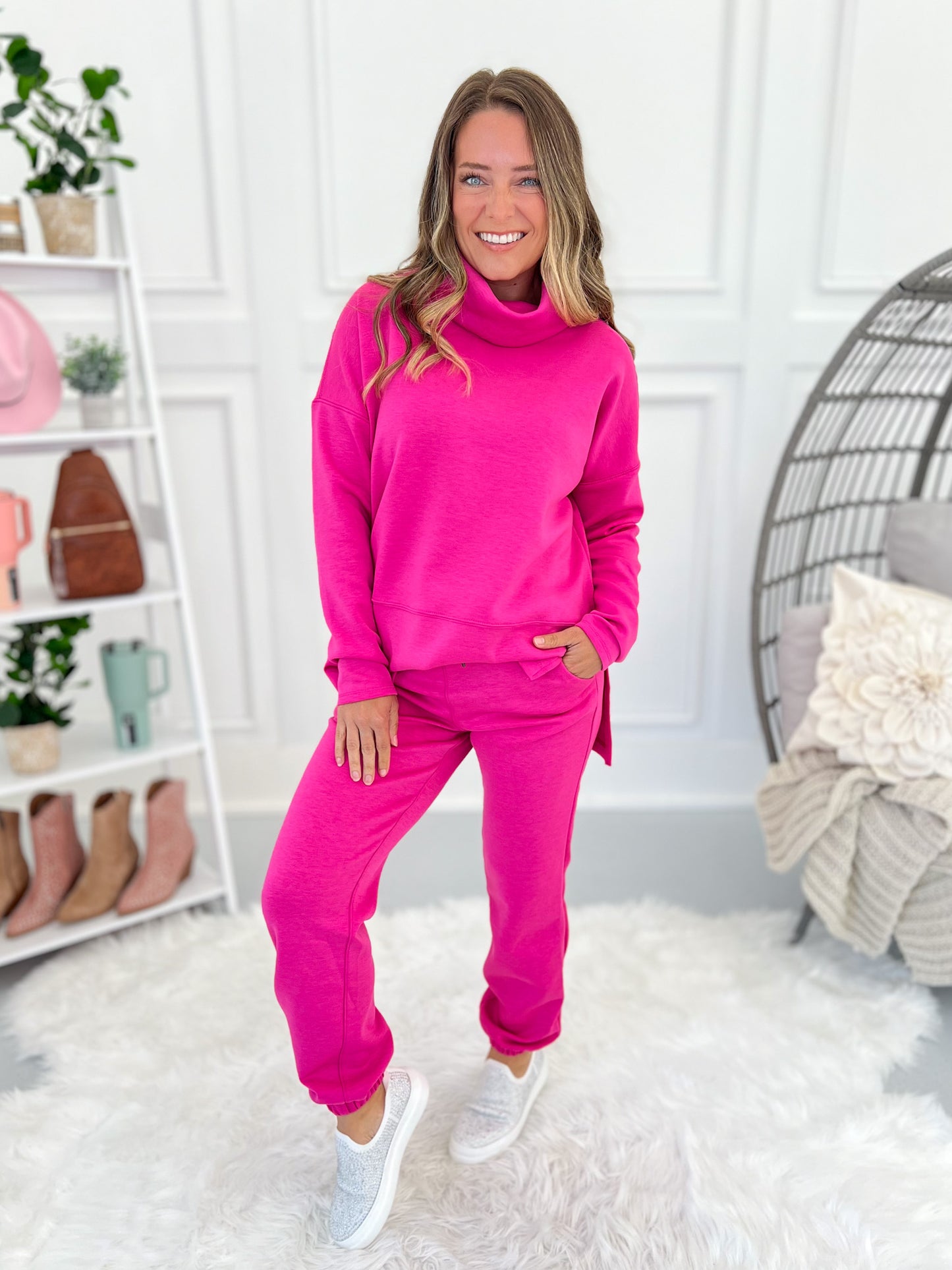 Whole New Tune Turtle Neck Top- Final Sale