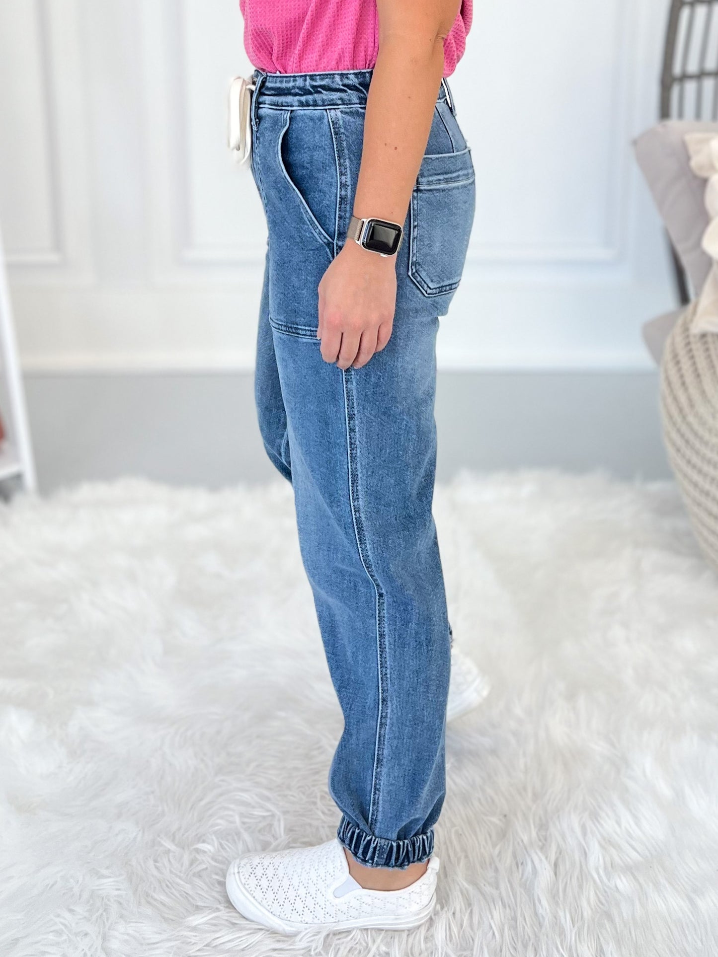 Walk In The Park - Judy Blue Denim Joggers