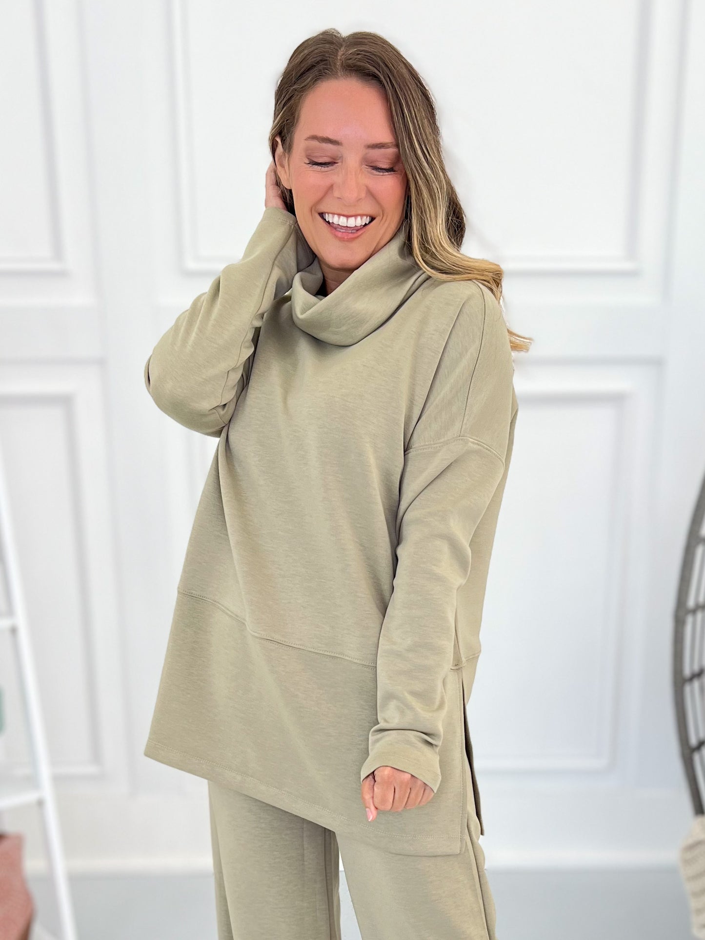 Whole New Tune Turtle Neck Top- Final Sale