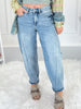Setting The Trend - Judy Blue Side Panel Barrel Leg Jeans
