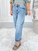Setting The Trend - Judy Blue Side Panel Barrel Leg Jeans