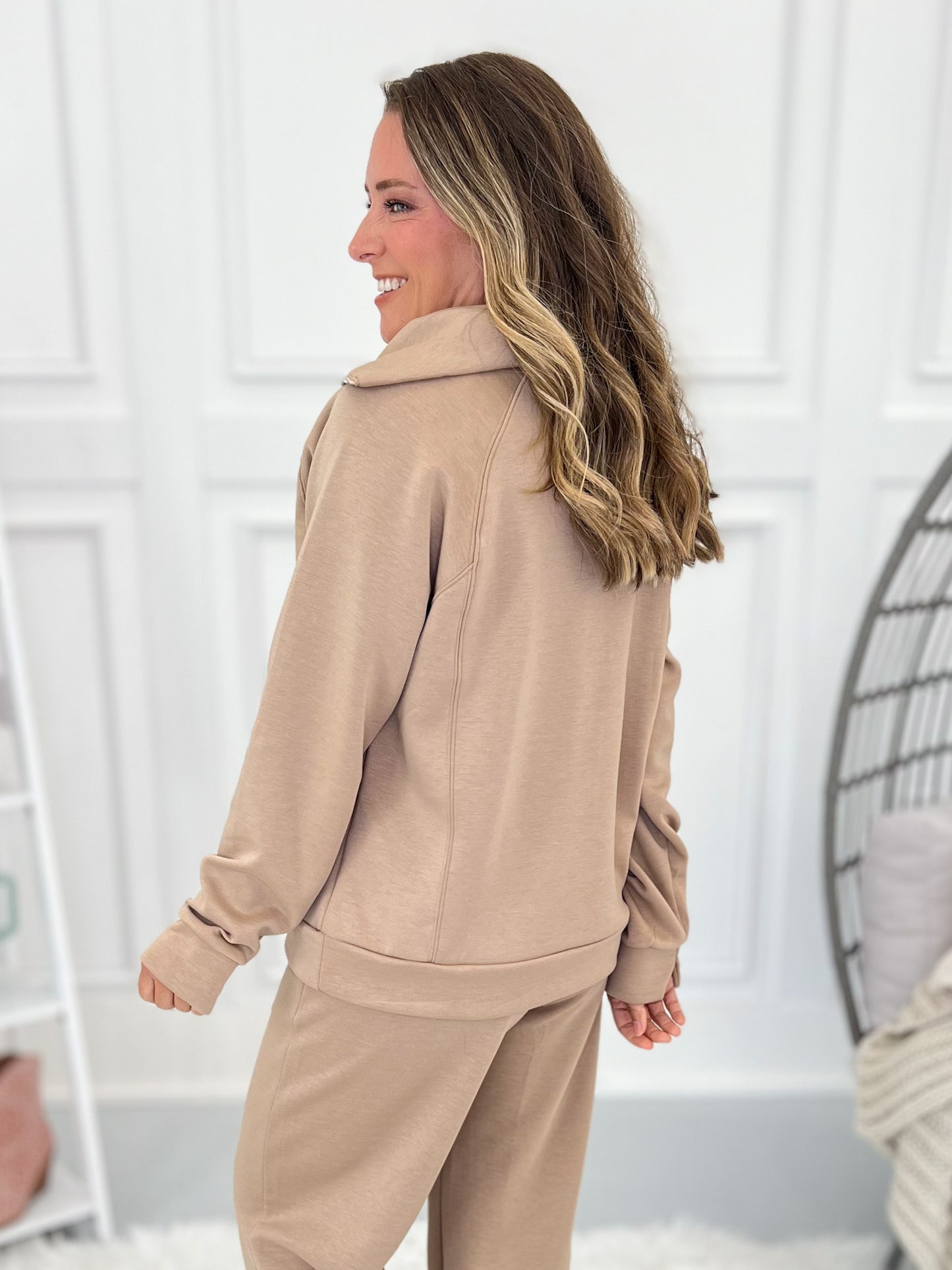 Guess Who's Back - Quarter Zip Top- Final Sale