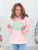 Beach Bum Varsity Glitter Hoodie