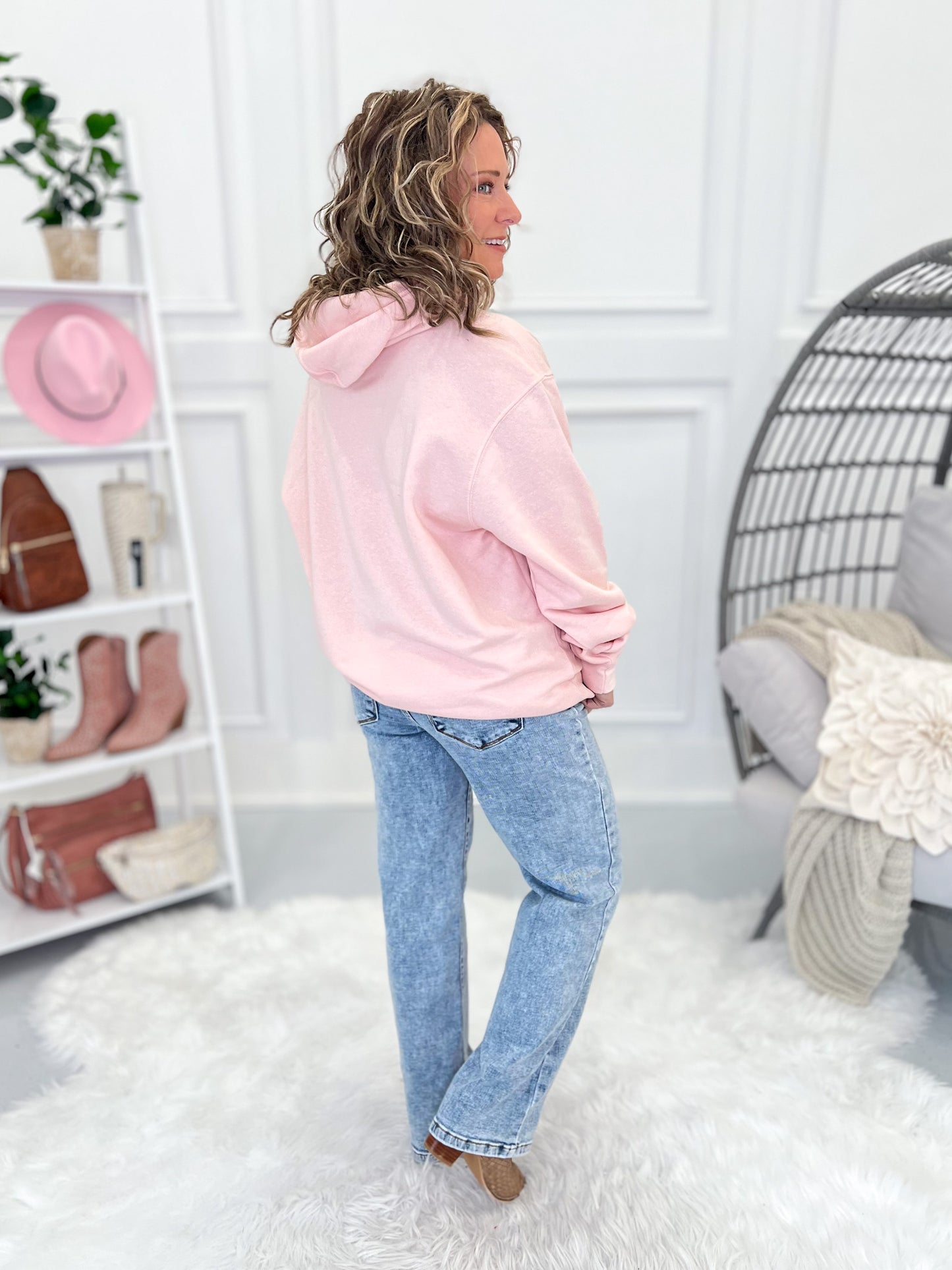 Beach Bum Varsity Glitter Hoodie