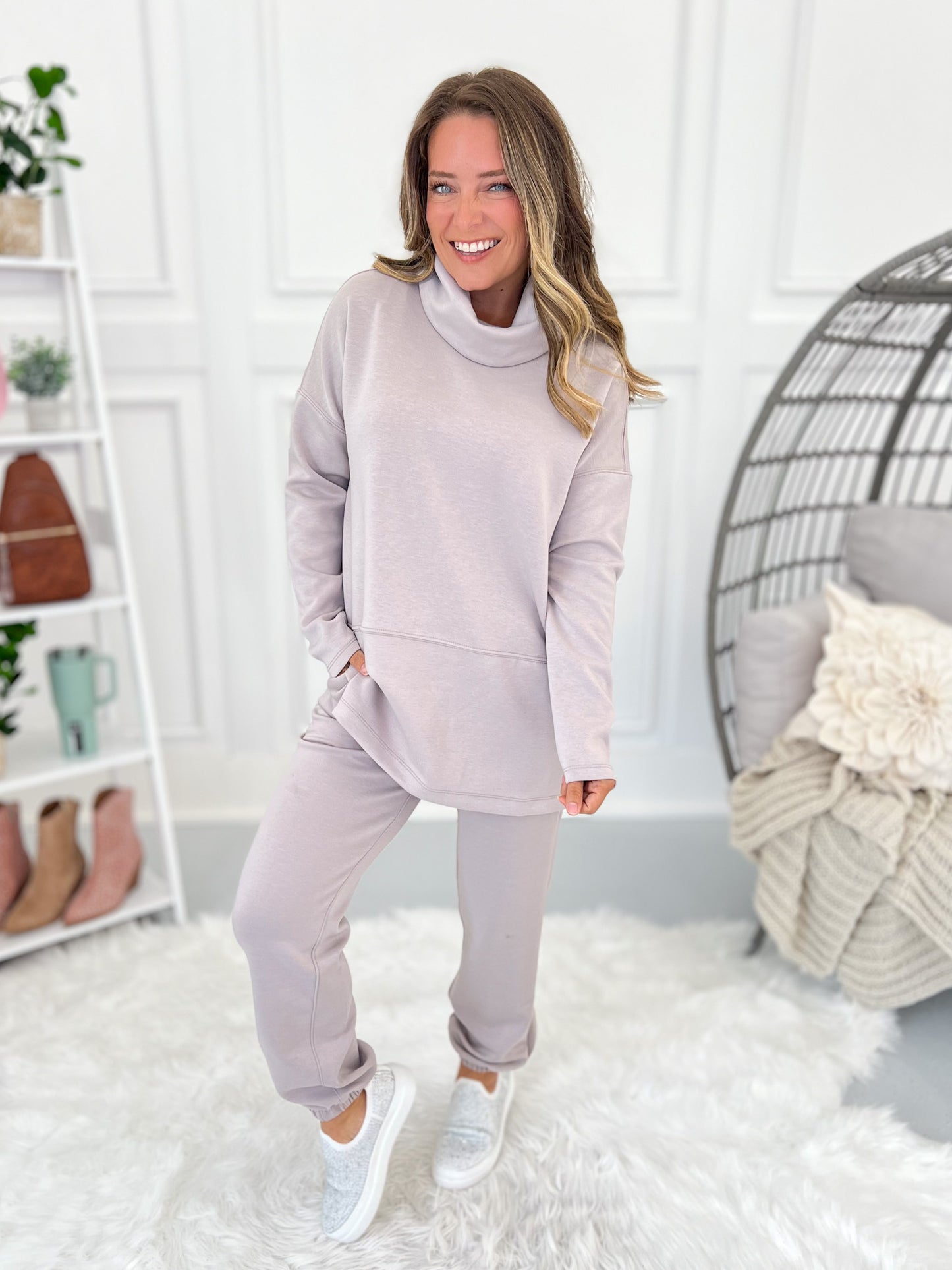 Whole New Tune Turtle Neck Top- Final Sale