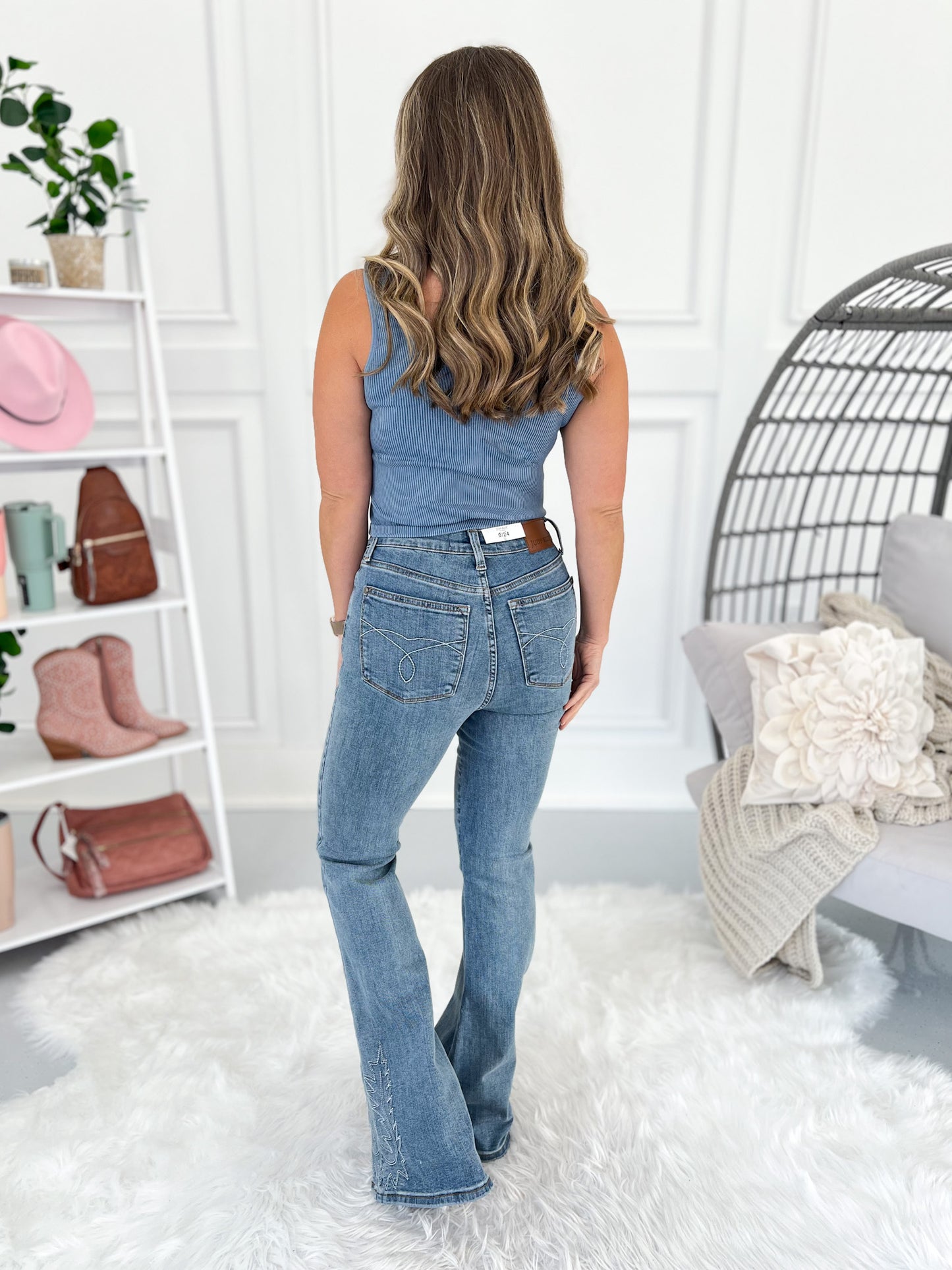 Cowgirl Classic - Judy Blue Western Embroidered Flare Jeans