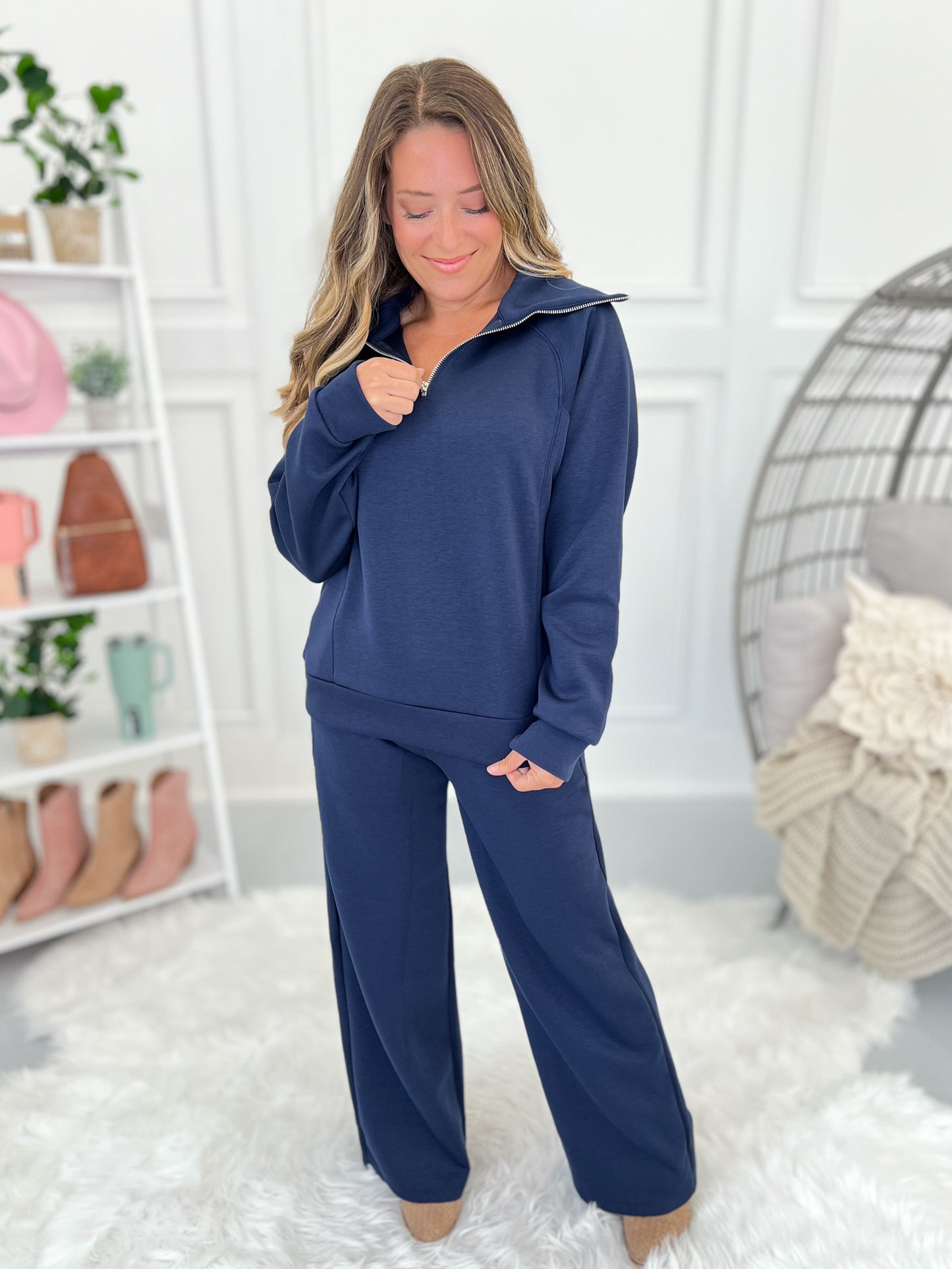 Guess Who's Back - Quarter Zip Top- Final Sale