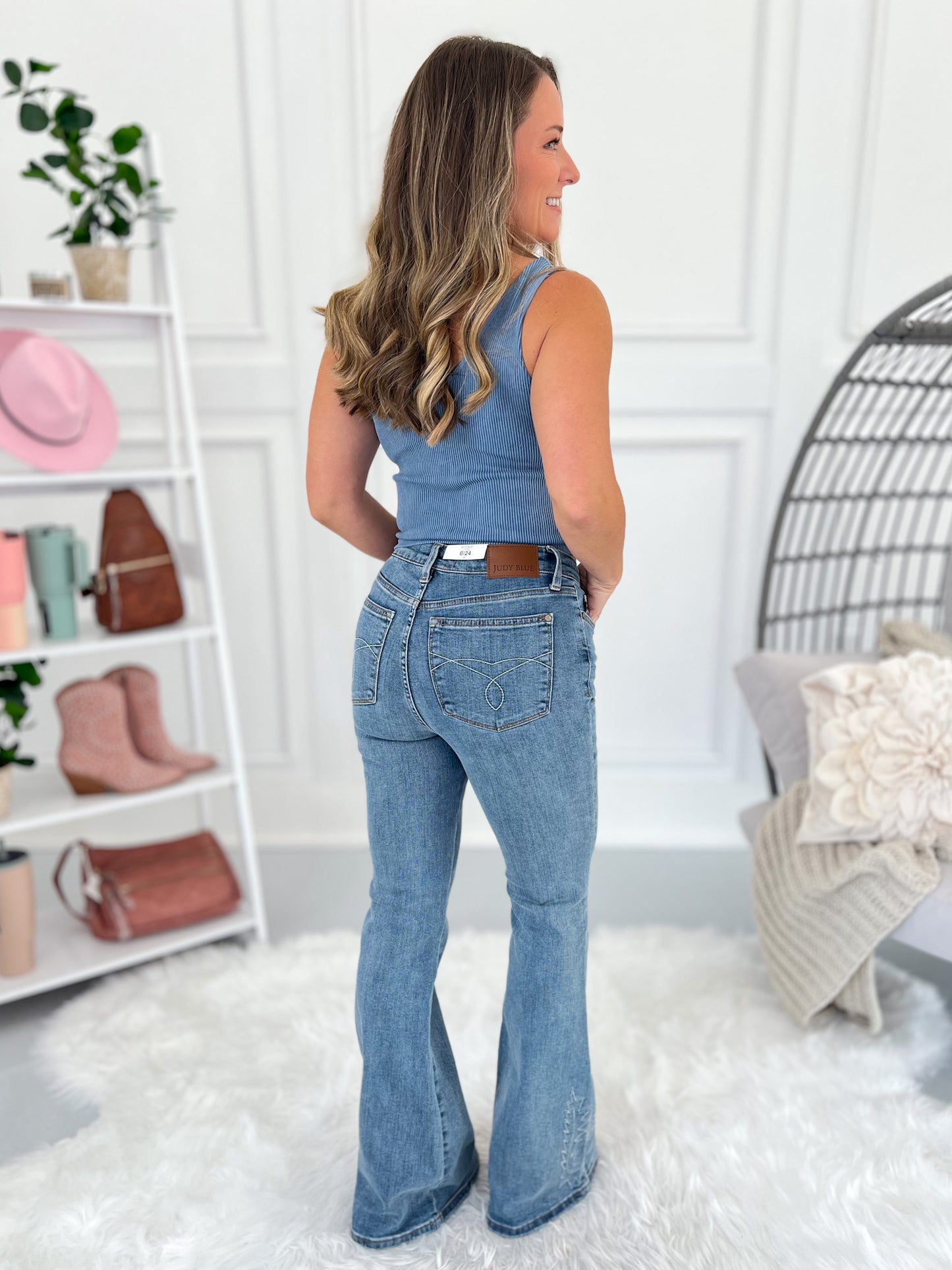 Cowgirl Classic - Judy Blue Western Embroidered Flare Jeans
