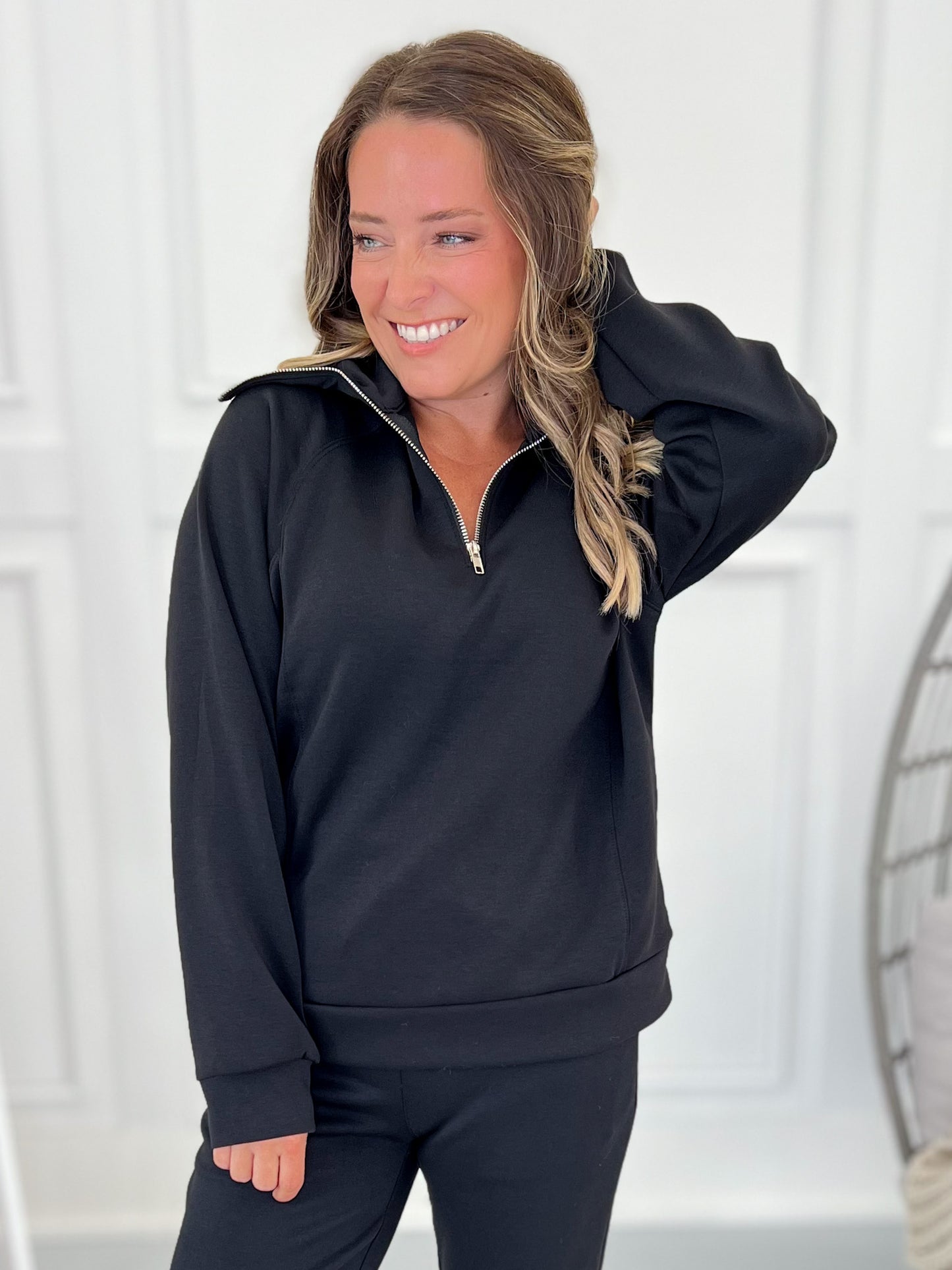 Guess Who's Back - Quarter Zip Top- Final Sale