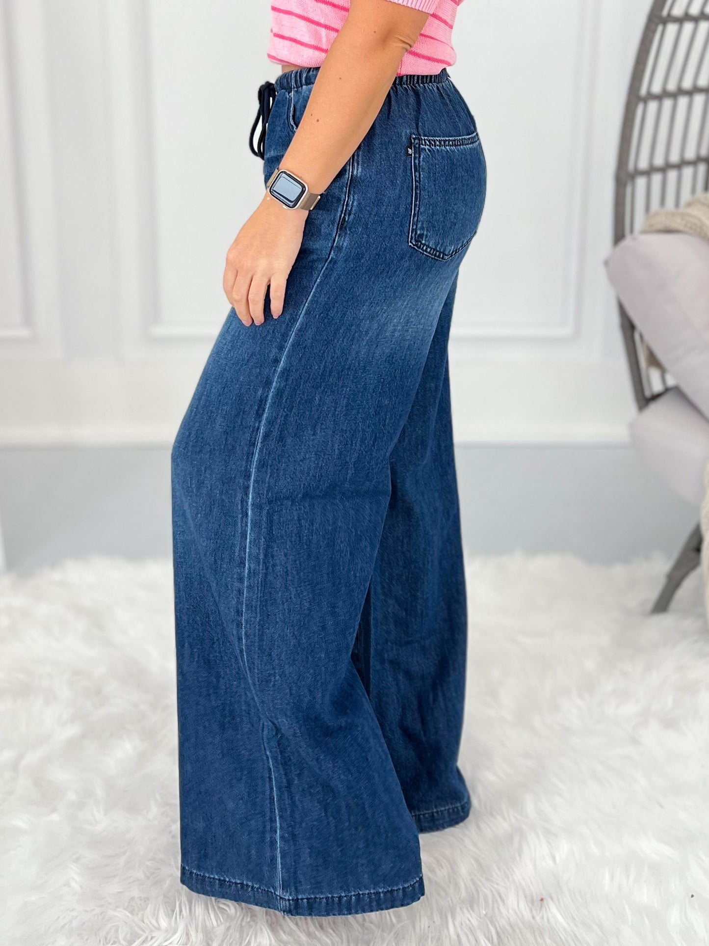 Just A Breeze - Judy Blue Featherweight Palazzo Jean