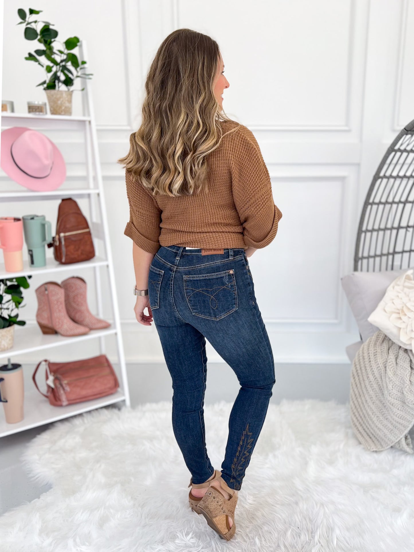 The Western Way - Judy Blue Embroidered Skinny Jean