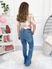 Curve Appeal - Judy Blue Tummy Control Side Slit Slim Bootcut Jeans