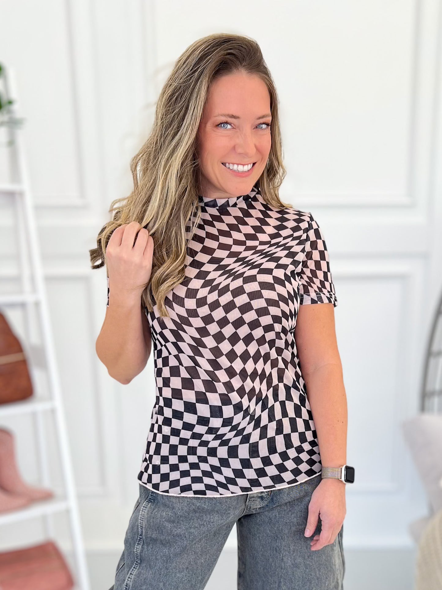 Oh By The Way Mesh Top