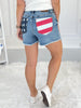 Miss Independent - Judy Blue Stars & Stripes Pocket Shorts - Final Sale