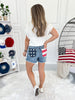 Miss Independent - Judy Blue Stars & Stripes Pocket Shorts - Final Sale