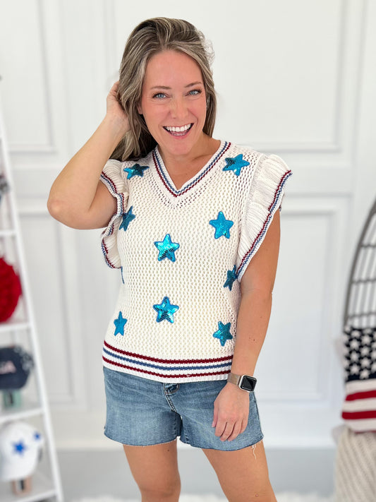 Come On Celebrate Knit Top - Final Sale