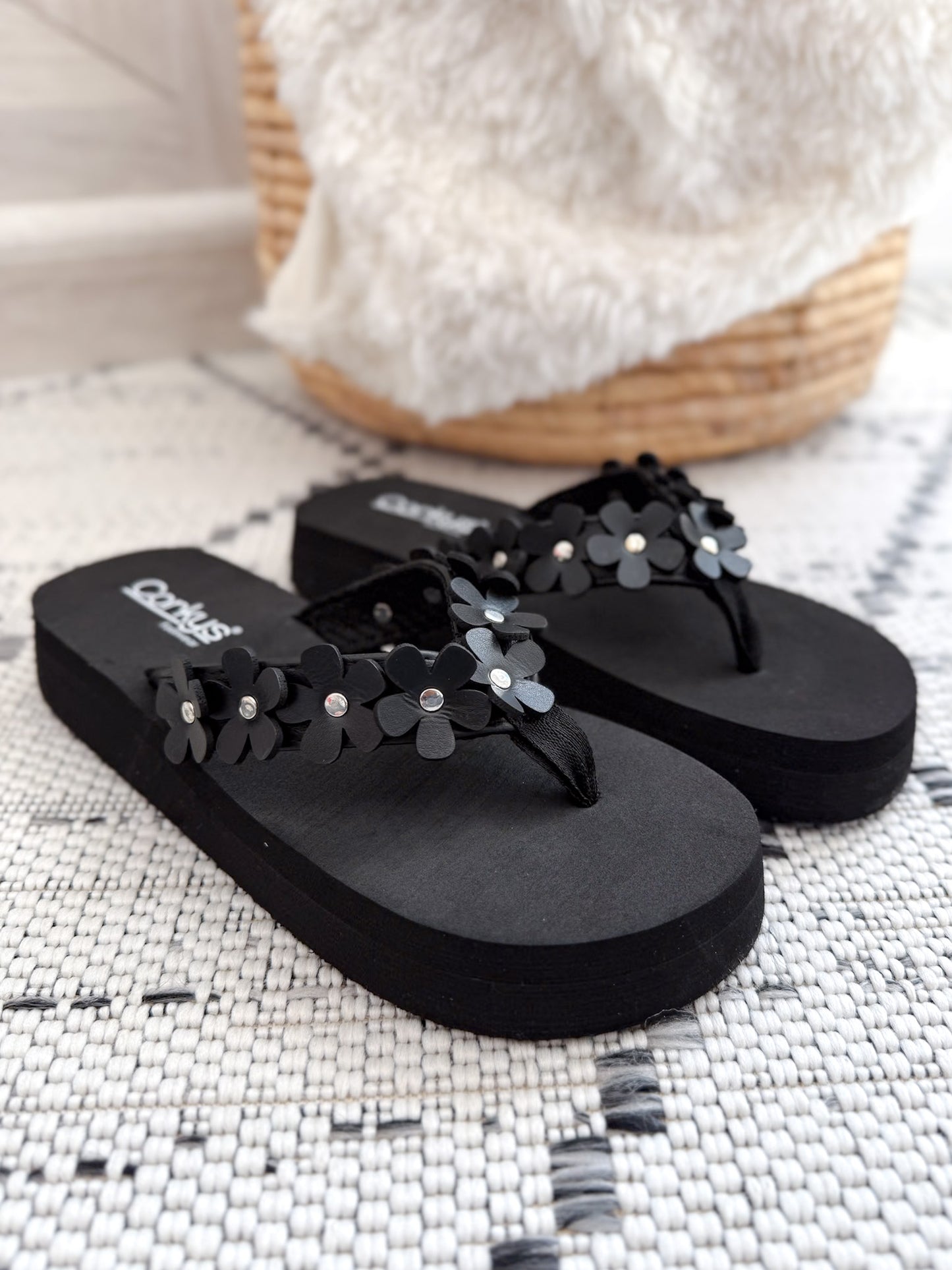 Corky's No Running Sandal - Black