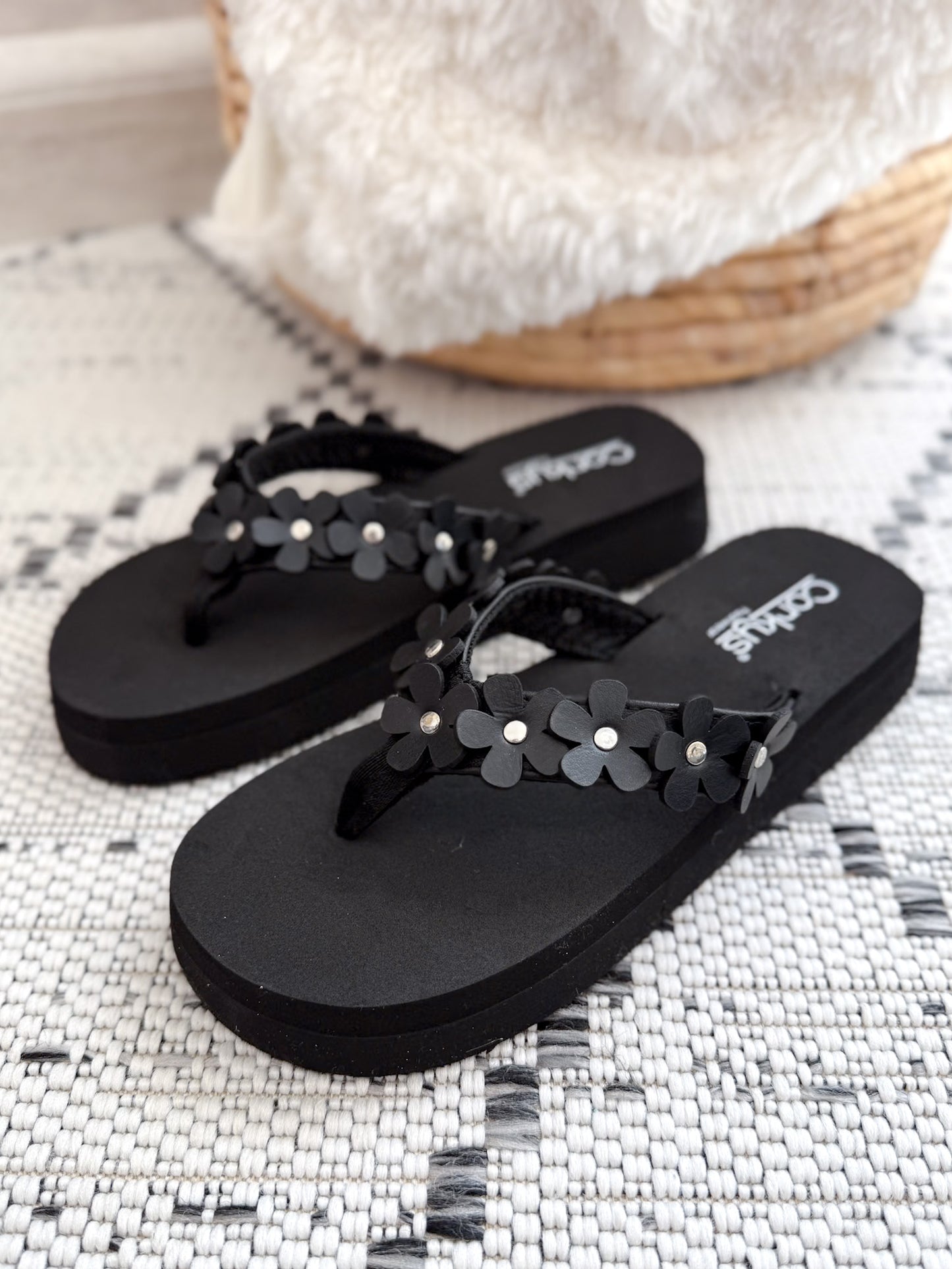 Corky's No Running Sandal - Black
