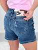 Fun In The Sun - Judy Blue Cell Phone Pocket Dad Shorts - Final Sale