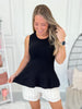 Will Be Loved Knit Tank - Black - Final Sale