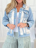 Looking So Cute Crochet Denim Jacket