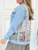 Everlasting Bloom Mesh Denim Jacket