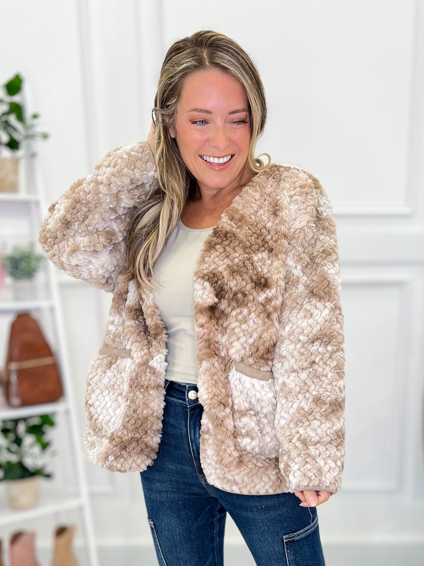 Furry Perfection Cardigan Jacket - Final Sale