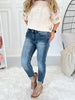 Summer Love - Judy Blue Hybrid Cropped Jeans