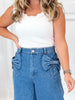 Bow With The Flow Denim Pants - Final Sale