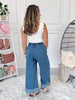 Bow With The Flow Denim Pants - Final Sale