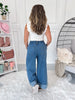 Bow With The Flow Denim Pants - Final Sale