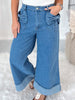Bow With The Flow Denim Pants - Final Sale