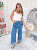 Bow With The Flow Denim Pants - Final Sale