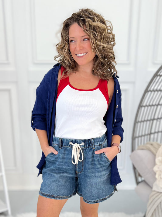 Breezy Does It - Judy Blue Pull On Featherweight Shorts